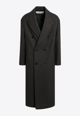 AMI PARIS Double-Breasted Wool Coat Gray HCO458WV0078/R_AMI-020