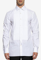 Tom Ford Pleated Plastron Formal Shirt White HECP01-CGS11 WAA