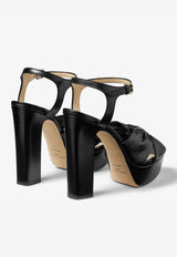 Jimmy Choo Heloise 120 Platform Sandals in Nappa Leather HELOISE 120 NAP BLACK