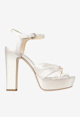 Jimmy Choo Heloise 120 Satin Platform Sandals Ivory HELOISE 120 SAT IVORY