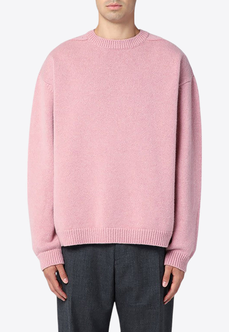 Studio Nicholson Hemyl Wool Crewneck Sweater Pink HEMYL377/P_STUNI-BO