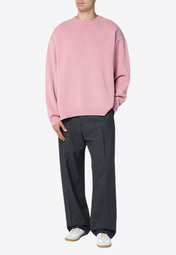 Studio Nicholson Hemyl Wool Crewneck Sweater Pink HEMYL377/P_STUNI-BO