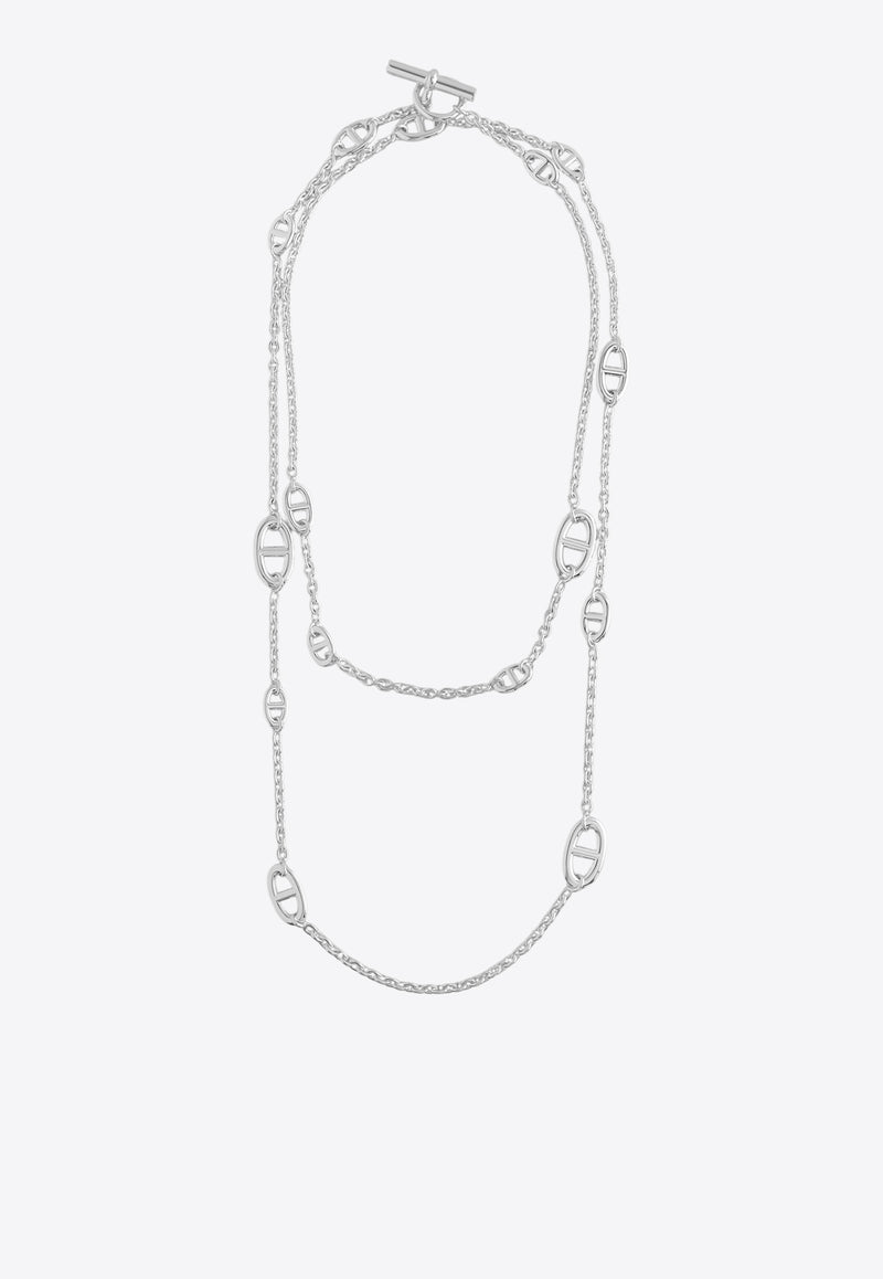 Farandole Long Necklace 120 in Silver