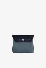 Mini Herbag Zip 20 in Vert Mangrove Canvas and Hunter Leather with Palladium Hardware
