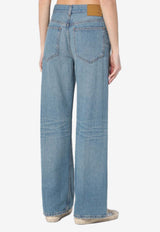 Haikure Korea Straight Jeans Blue HEW03185DF144DE/Q_HAIKU-L0877