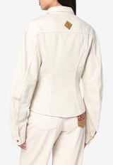 Haikure Denim Buttoned Shirt Ecru HEW06092GF139PXCO/R_HAIKU-T0336