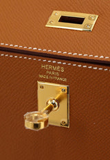 Hermès Kelly 25 in Gold Epsom Leather with Gold Hardware