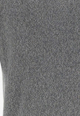 AMI PARIS Ami De Coeur Cashmere Sweater Gray HKS127_005_055
