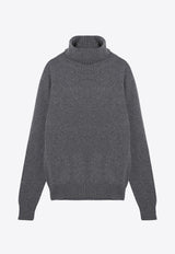 AMI PARIS Cashmere Turtleneck Sweater Gray HKS457005/P_AMI-052