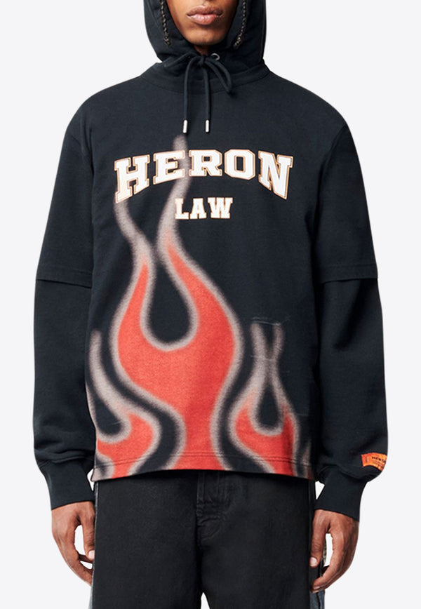 Heron Preston Logo Flames Short-Sleeved T-shirt HMAA032S23JER0071025BLACK MULTI
