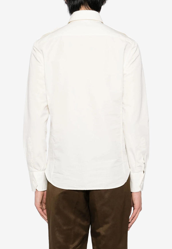 Tom Ford Long-Sleeved Shirt HME005-FMC207S25 AW004 White