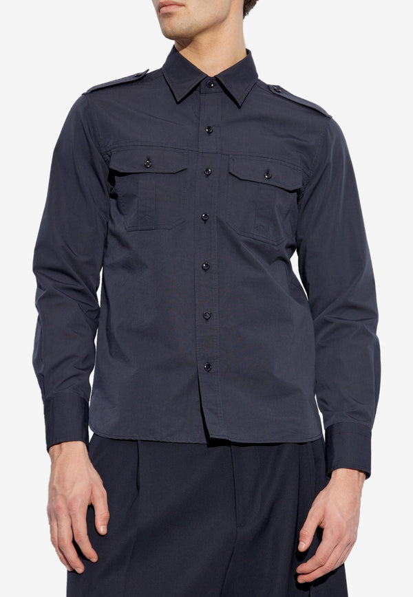 Tom Ford Long-Sleeved Shirt HME005-FMC207S25 HB825 Blue