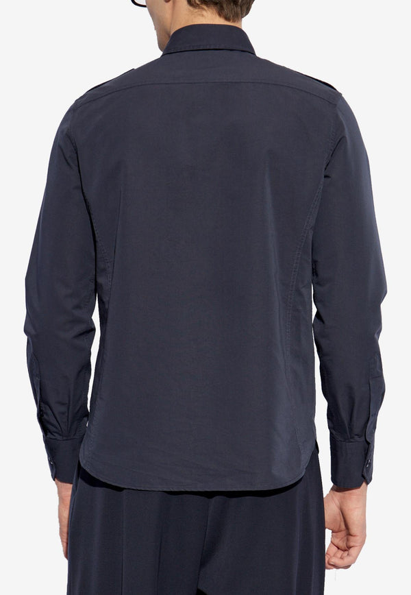 Tom Ford Long-Sleeved Shirt HME005-FMC207S25 HB825 Blue