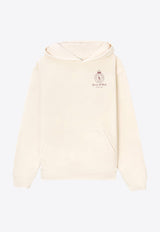 Sporty & Rich Crown-Printed Hooded Sweatshirt HOAW2314CRCREAM