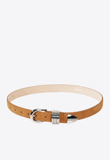 Déhanche Hollyhock Suede and Silver Belt Caramel HOLLY-SUE_CARAMEL