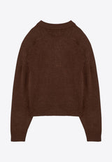 Loulou Studio Homere Cashmere Knit Polo Sweater Brown HOMEREWS/P_LOULO-MO