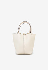Hermès Picotin Lock 18 Tote Bag in Craie Clemence with Gold Hardware Craie HPL18TBCCGH