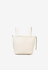 Hermès Picotin Lock 18 Tote Bag in Craie Clemence with Gold Hardware Craie HPL18TBCCGH