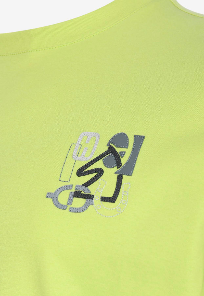 "H Puzzle" Print T-shirt