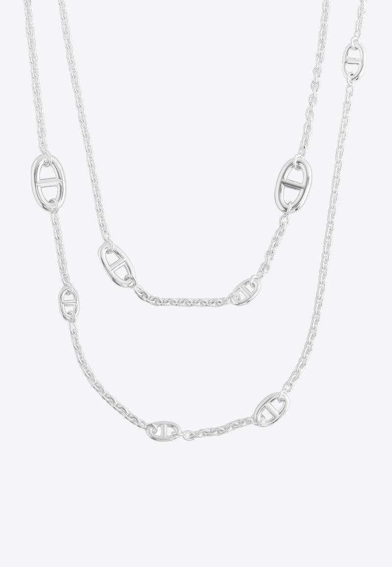 Farandole Long Necklace 120 in Silver