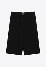 AMI PARIS Bermuda Wide Shorts Black HSO310CO0106/Q_AMI-001