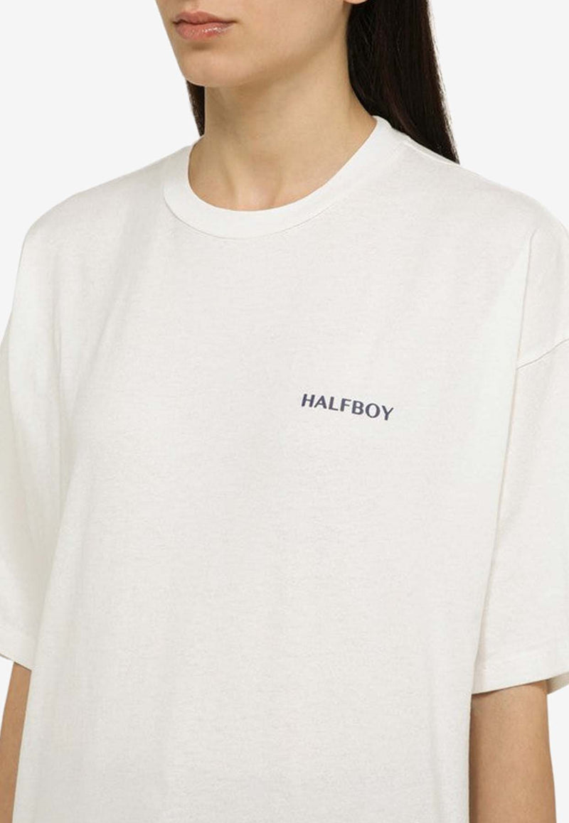 Halfboy Logo Crewneck T-shirt HSS241WTTS028032/O_HALF-001