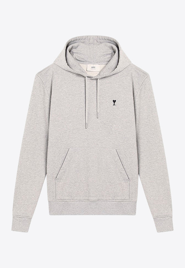 AMI PARIS Ami De Coeur Hooded Sweatshirt Gray HSW764730/R_AMI-0951