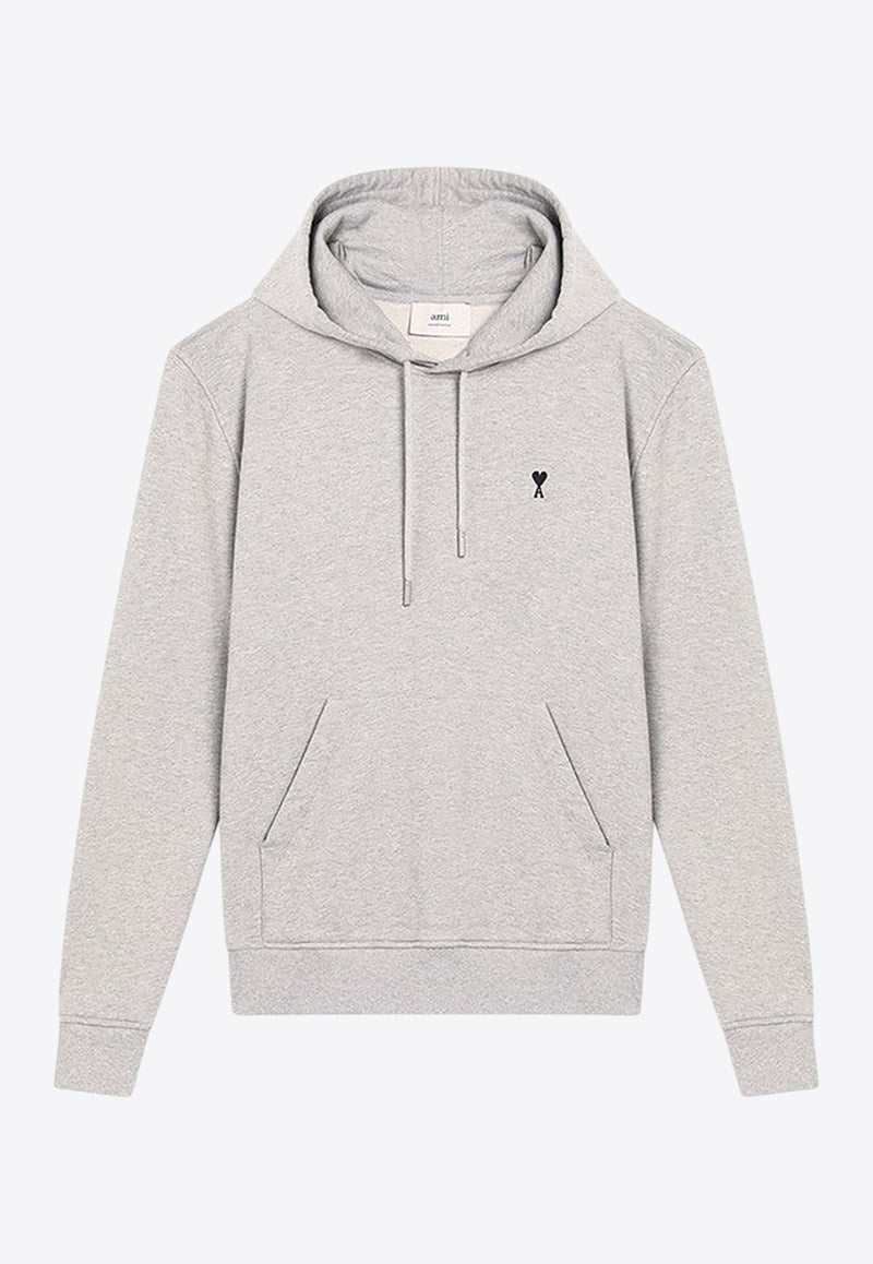 AMI PARIS Ami De Coeur Hooded Sweatshirt Gray HSW764730/R_AMI-0951
