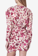 Isabel Marant Zarga Printed Silk Blouse Multicolor HT0012FAD1J11I/S_ISAMA-40PK