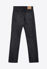 AMI PARIS Logo Patch Faded Jeans Black HTR001CO0037/P_AMI-001