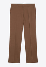 AMI PARIS Wool Tailored Pants Brown HTR506WV0066/R_AMI-216