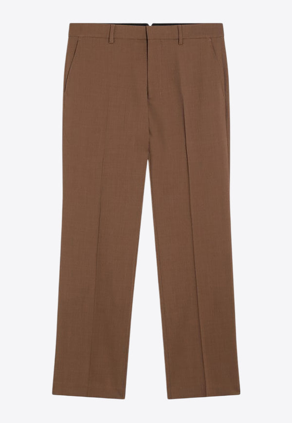 AMI PARIS Wool Tailored Pants Brown HTR506WV0066/R_AMI-216
