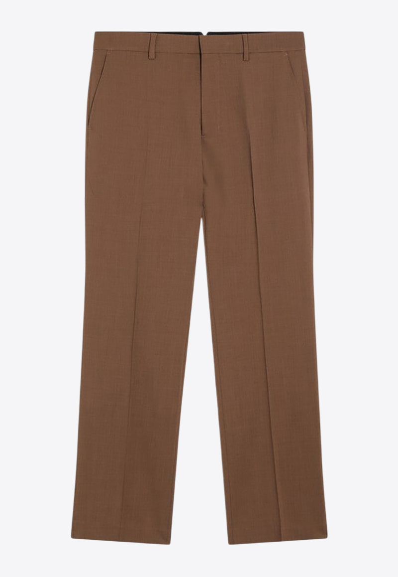 AMI PARIS Wool Tailored Pants Brown HTR506WV0066/R_AMI-216