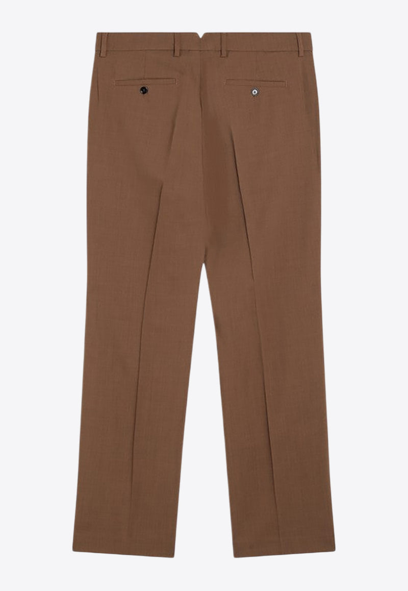 AMI PARIS Wool Tailored Pants Brown HTR506WV0066/R_AMI-216