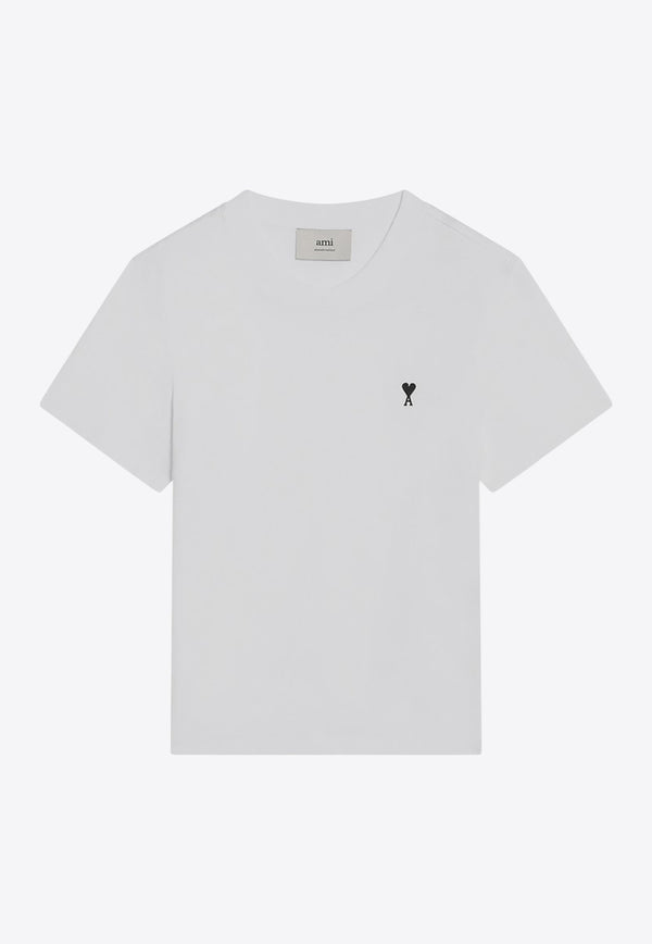 AMI PARIS Ami De Coeur Crewneck T-shirt White HTS346724/R_AMI-100