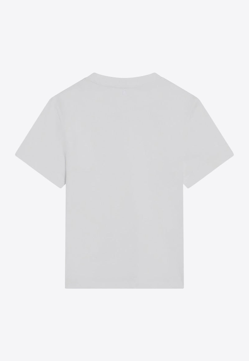 AMI PARIS Ami De Coeur Crewneck T-shirt White HTS346724/R_AMI-100