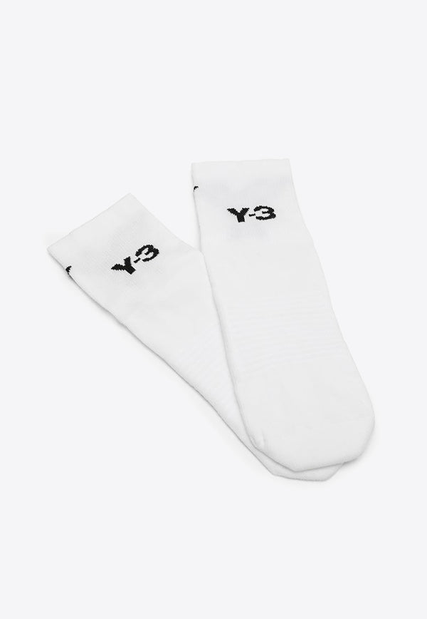 Adidas X Y-3 Intarsia-Knit Logo Ankle Socks HZ4266CO/N_ADIDY-WHT
