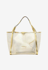 Medium Mesh and Leather Tote Bag