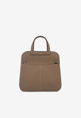Halzan 25 in Etoupe Swift Leather with Palladium Hardware
