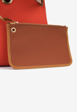 Hermès Herbag 31 in Orange Mecano, Cuivre Toile and Fauve Vache Hunter with Gold Hardware