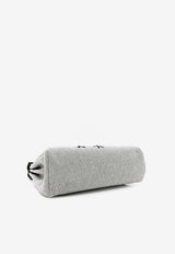 Hermès Herbag Zip Retourne 31 Circuit Rider Hobnailed in Black and Ecru H Plume Canvas with Palladium Hardware