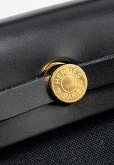 Herbag 39 in Black Toile and Vache Hunter with Gold Hardware