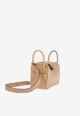 Mini Lindy II in Poussiere Swift Leather with Electrum Hardware