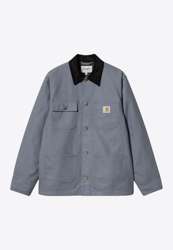 Carhartt Wip Michigan Logo Patch Overshirt Gray I015261CO/P_CARH-2EP01