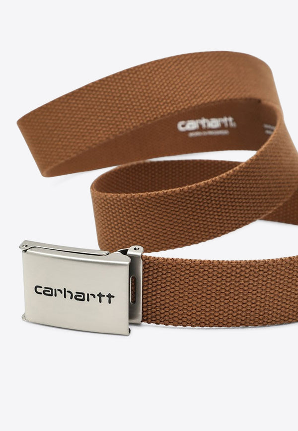 Carhartt Wip Logo Embossed Clip Belt Brown I019176PL/R_CARH-HZXX