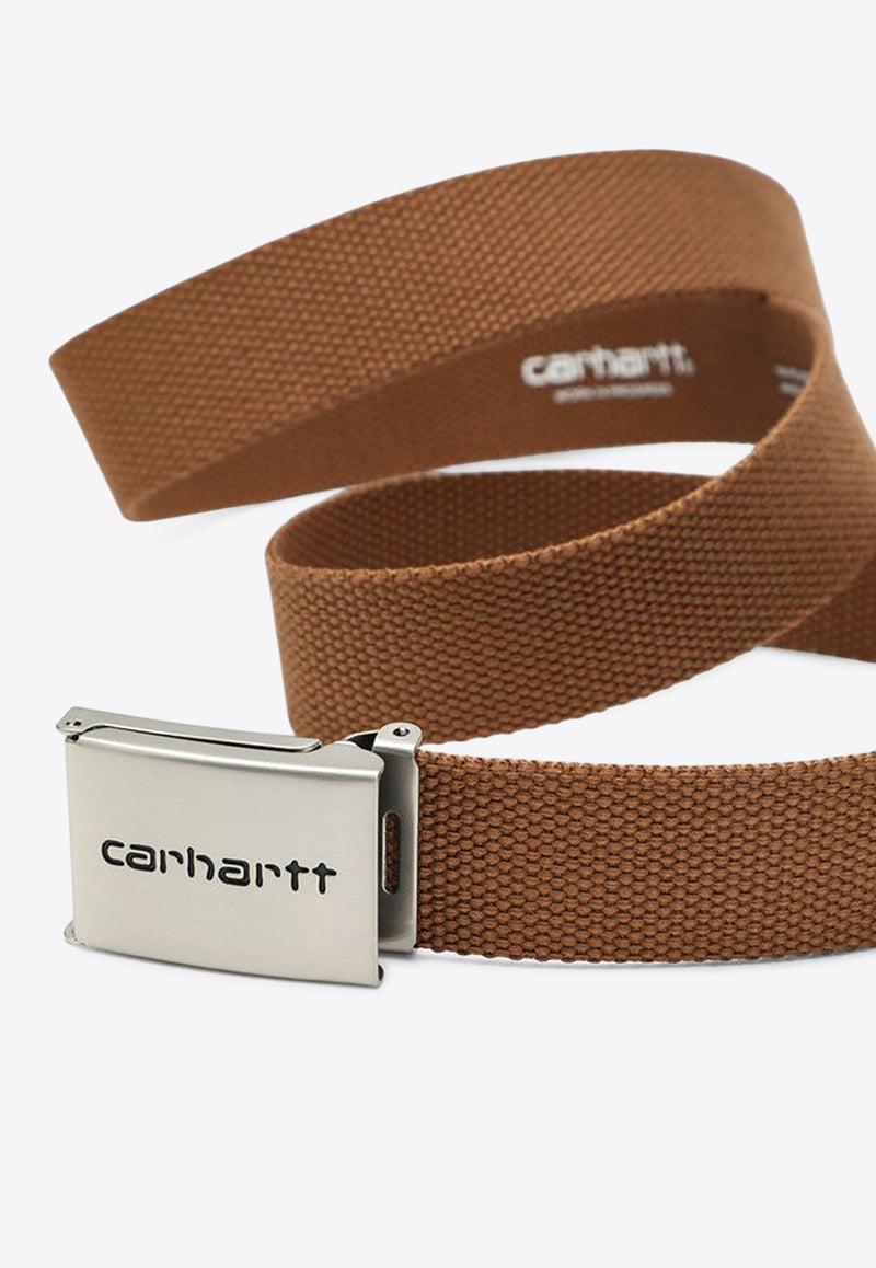 Carhartt Wip Logo Embossed Clip Belt Brown I019176PL/R_CARH-HZXX