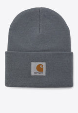 Carhartt Wip Logo Patch Ribbed Beanie Gray I020222PL/P_CARH-191XX