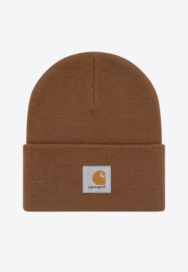 Carhartt Wip Logo-Patch Ribbed Beanie I020222PL/R_CARH-HZXX