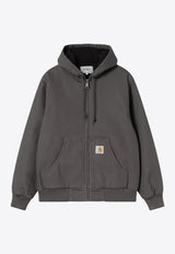 Carhartt Wip Active Zip-Up Hooded Jacket Gray I023083CO/R_CARH-8701
