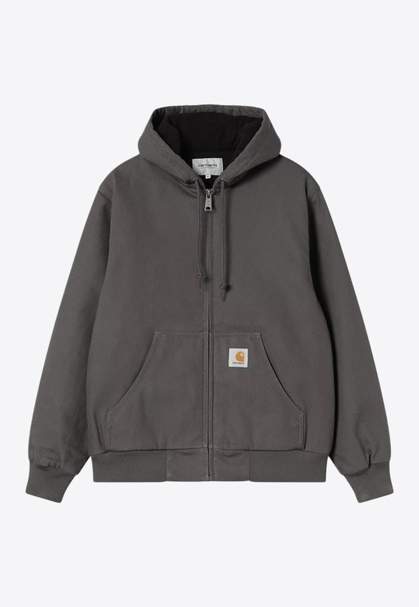 Carhartt Wip Active Zip-Up Hooded Jacket Gray I023083CO/R_CARH-8701
